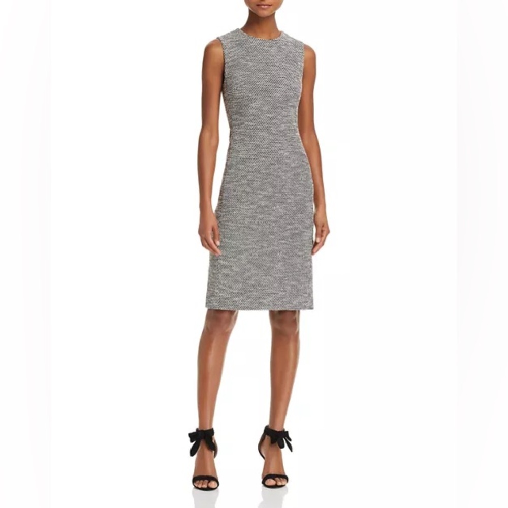 NWT Theory Eano Sleeveless Tweed Bouclé Sheath Dress Sz 4